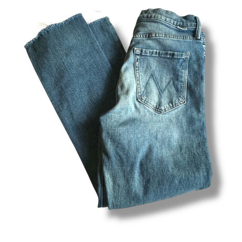MOTHER High Rise Light Blue Button-Fly Jeans - Picture 11 of 16